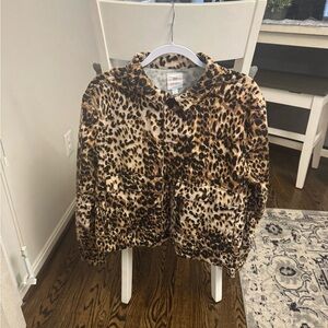 LuLaRoe Leopard Print Jean Jacket